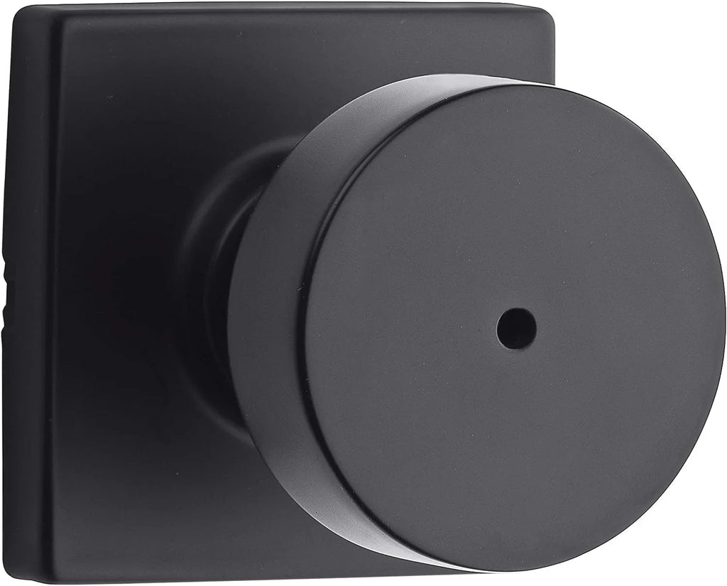 Kwikset Pismo Privacy Locking Door Knob, Interior Handle with Keyless Lock