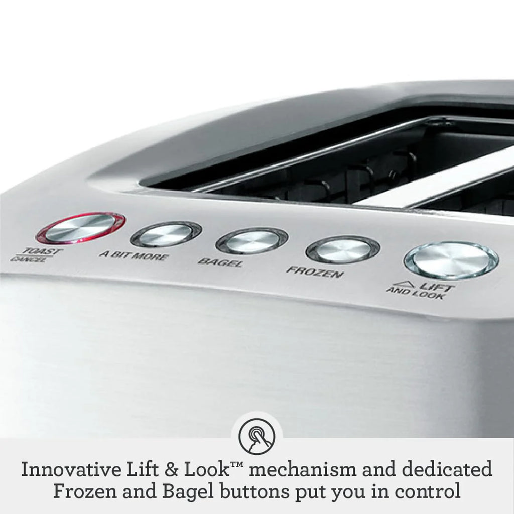Breville Die-Cast Smart Toaster, 2-Slice, Brushed Stainless Steel