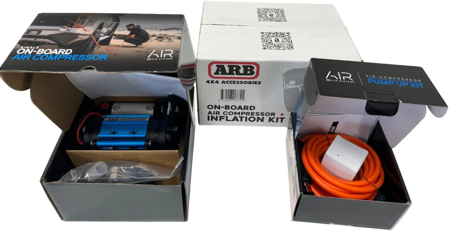 12V' On-Board Twin High Performance Air Compressor, Ideal for Air Lockers Locking Differentials, Tire Inflator, Air Horn, Air Tools and Pneumatic Tools.