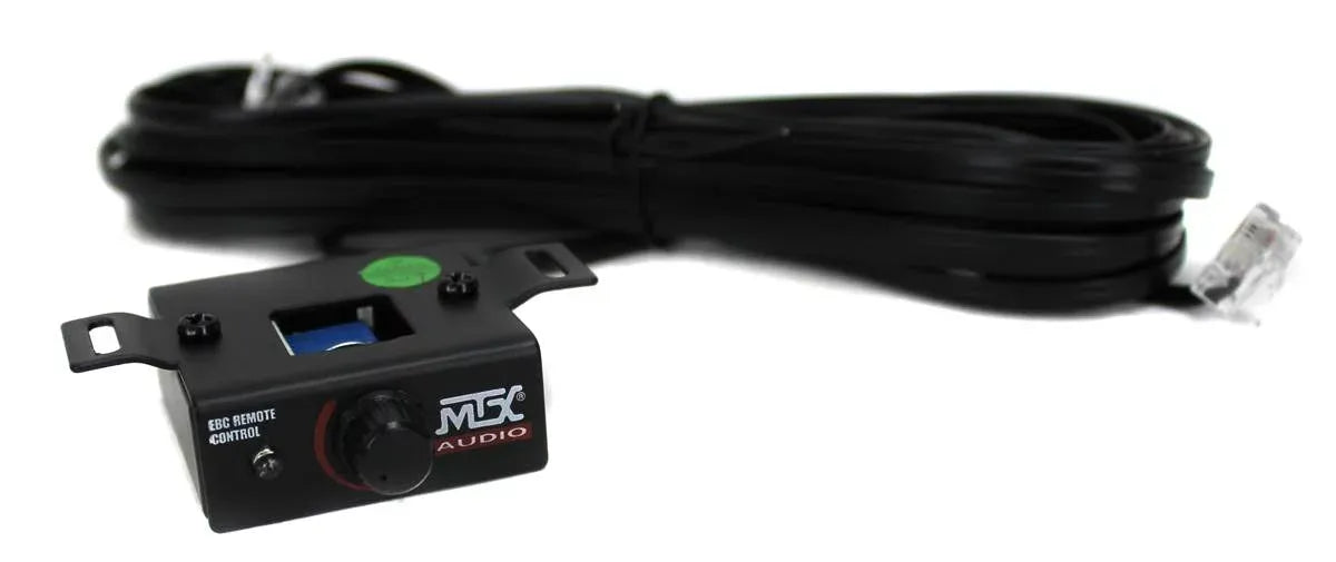 MTX 12 Dual Loaded Car Subwoofer w/Sub Box, Amplifier, & QPower Wiring Kit