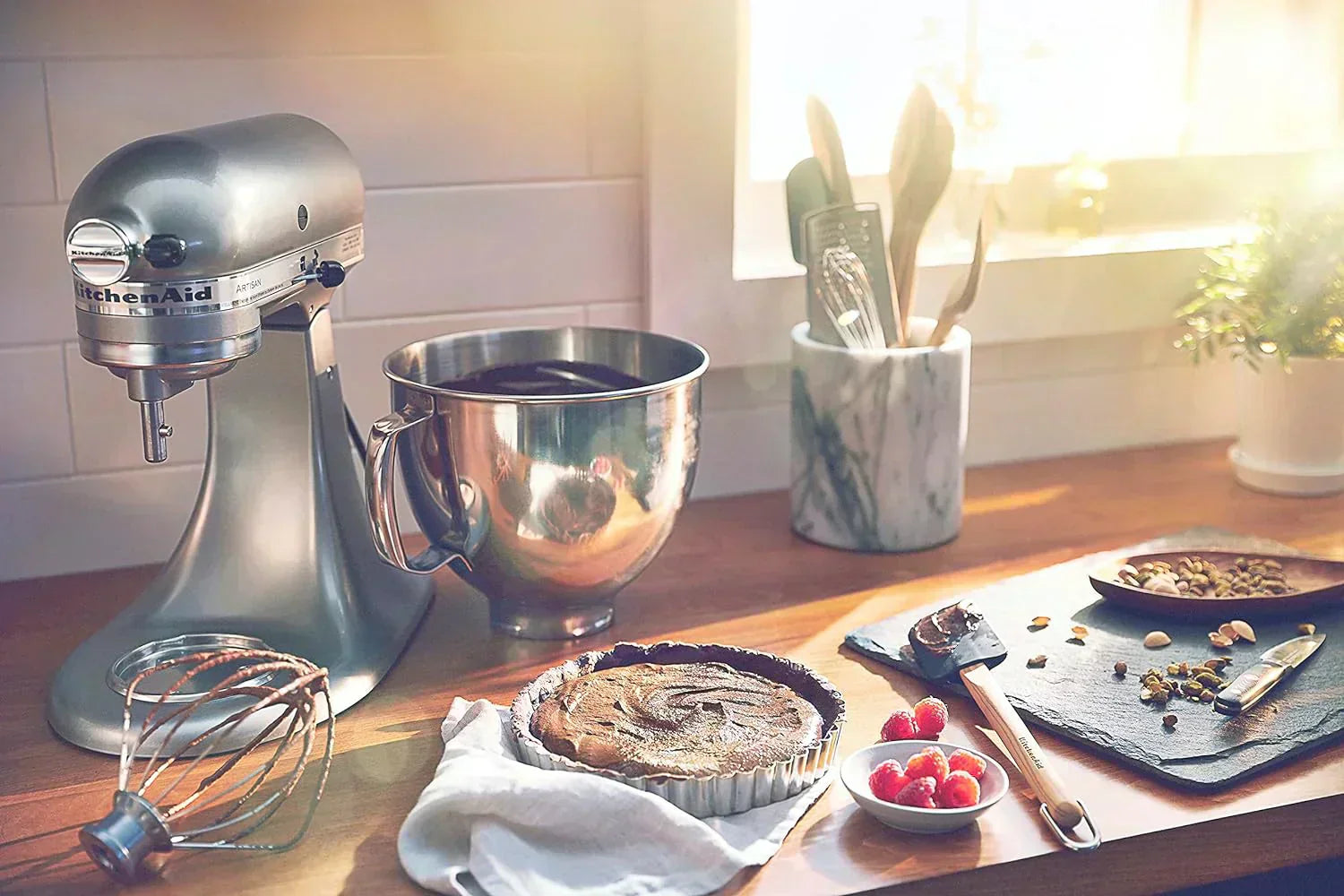 KitchenAid Artisan 5-Quart Tilt-Head Stand Mixer with Pour Flap
