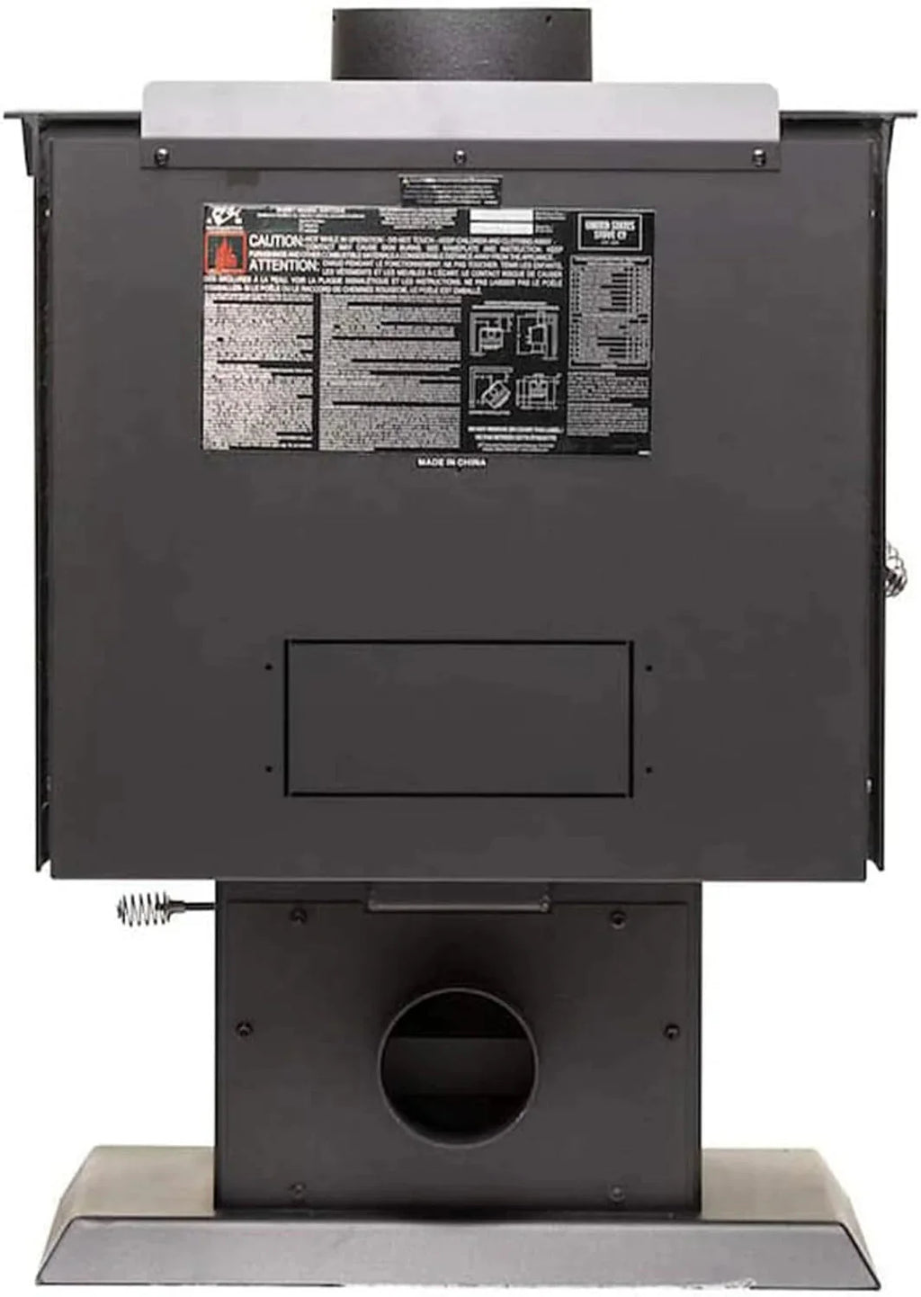 Ashley Hearth AW1120E-P Wood Stove, 68,000 BTUs, 1200 Sq. Ft. Heating, Pedestal Base, EPA Certified