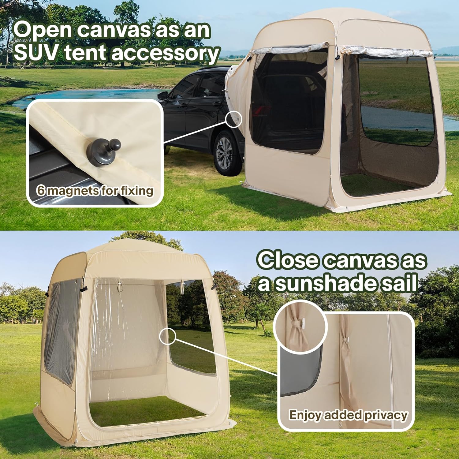 Alvantor Screen House Gazebo Pop Up Igloo Screened Canopy Tent with Mosquito Netting Sides