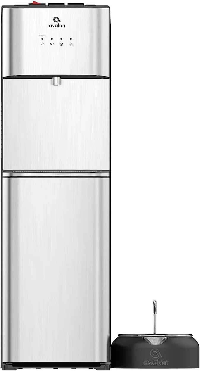 Limited Edition Self Cleaning Water Cooler Water Dispenser - 3 Temperature Settings - Hot, Cold & Room Water, Durable Stainless Steel Construction, Bottom Loading - UL Listed-Avalon