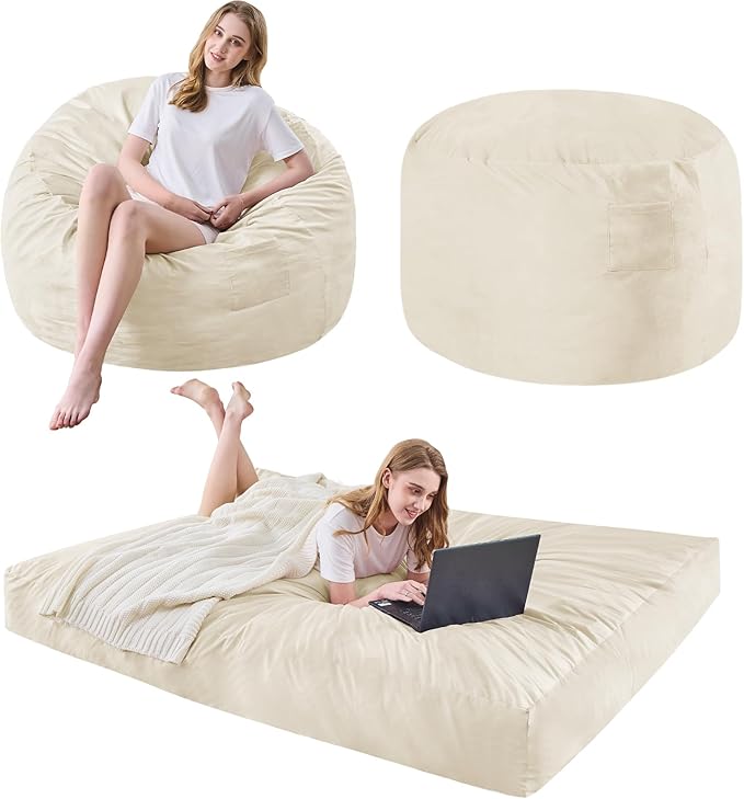 Giant Bean Bag Chair Convertible Bean Bag Bed