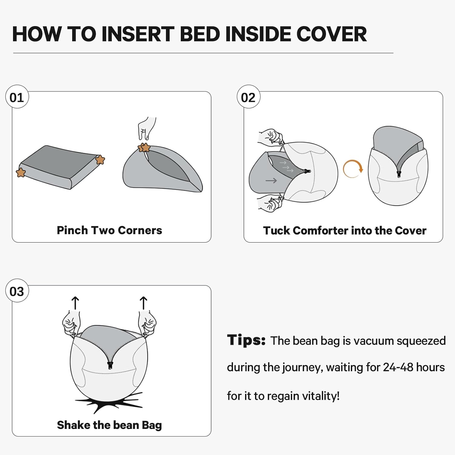 Giant Bean Bag Chair Convertible Bean Bag Bed