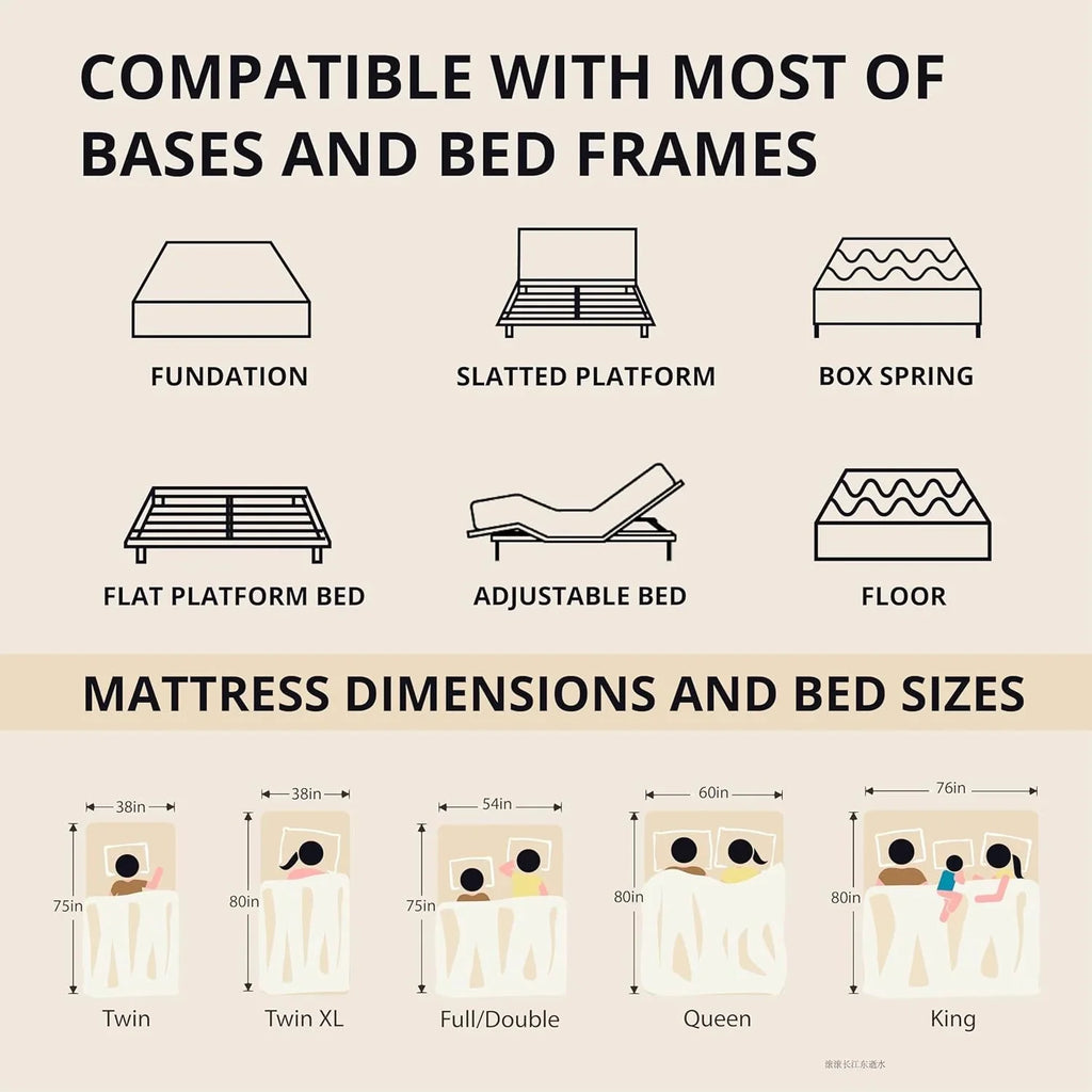 EGOHOME 14 Inch King Size Memory Foam Mattress for Back Pain, Cooling Gel Mattress Bed in a Box, Made in USA, CertiPUR-US Certified, Therapeutic Medium Mattress, 76x80x14 Black