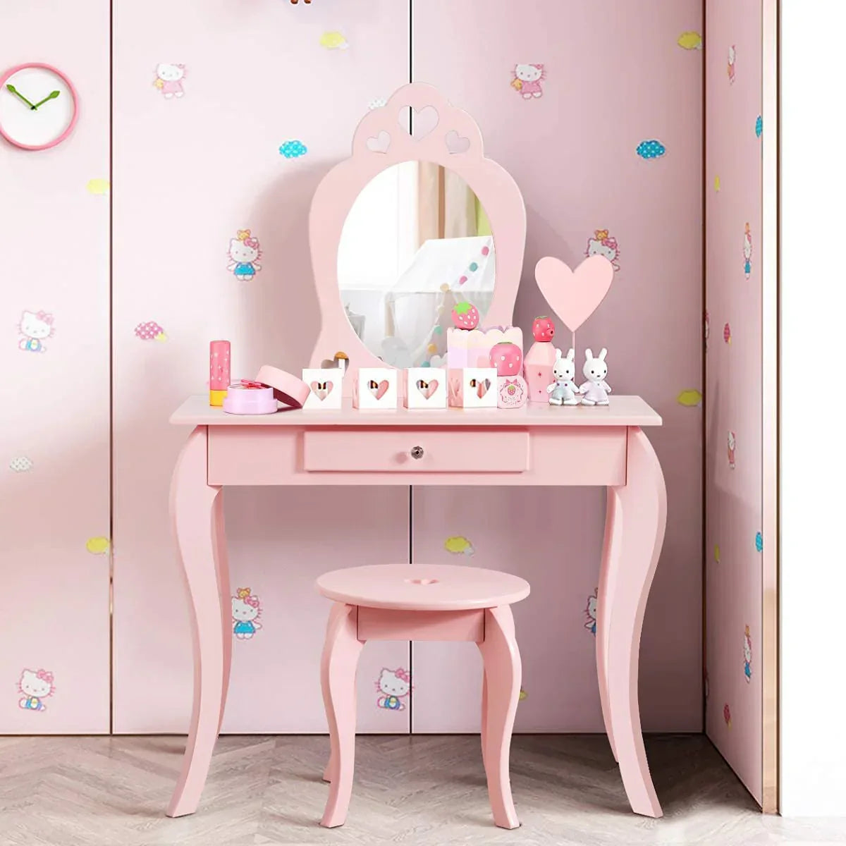 Fireflowery Vanity Detachable Princess Pretend