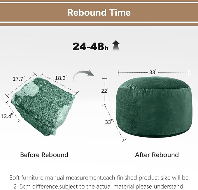 Memory Foam Furniture BeanBag Chair