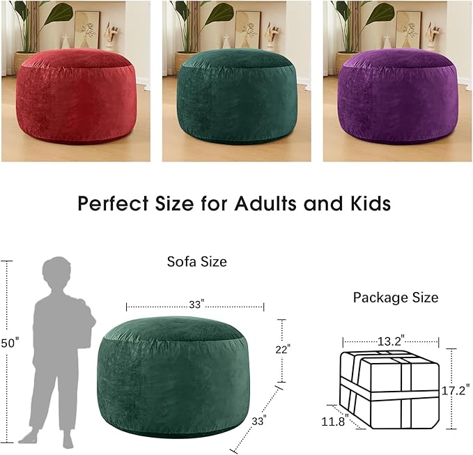 Memory Foam Furniture BeanBag Chair
