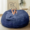 BCU Comfy Faux Fur Bean Bag Chair Cover (No Filler)