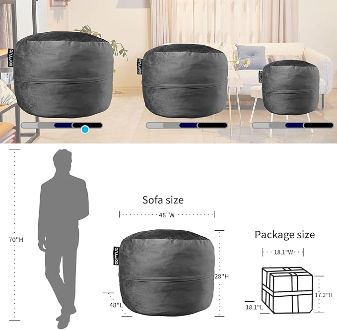 Oversized Bean Bag Couch for Gaming