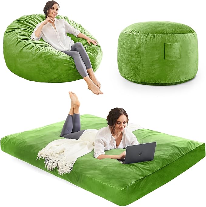 Giant Bean Bag Chair Convertible Bean Bag Bed