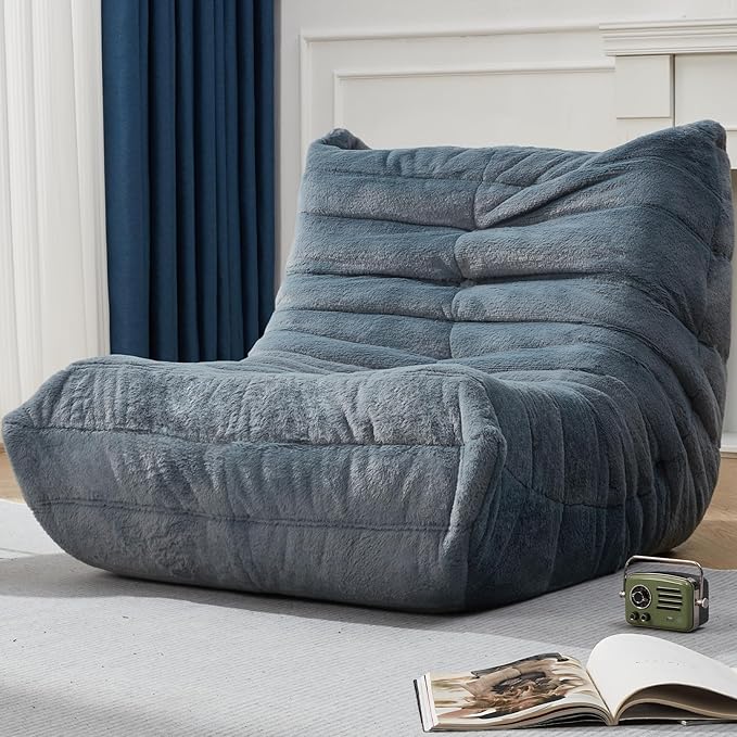 Giant Memory Foam Bean Bag Chair for Adults, Ultra-Soft Plush Lazy Sofa