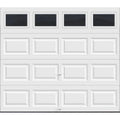 Clopay Classic Insulated Garage Door 9×7 ft, R-Value 6.5, White with Plain Window
