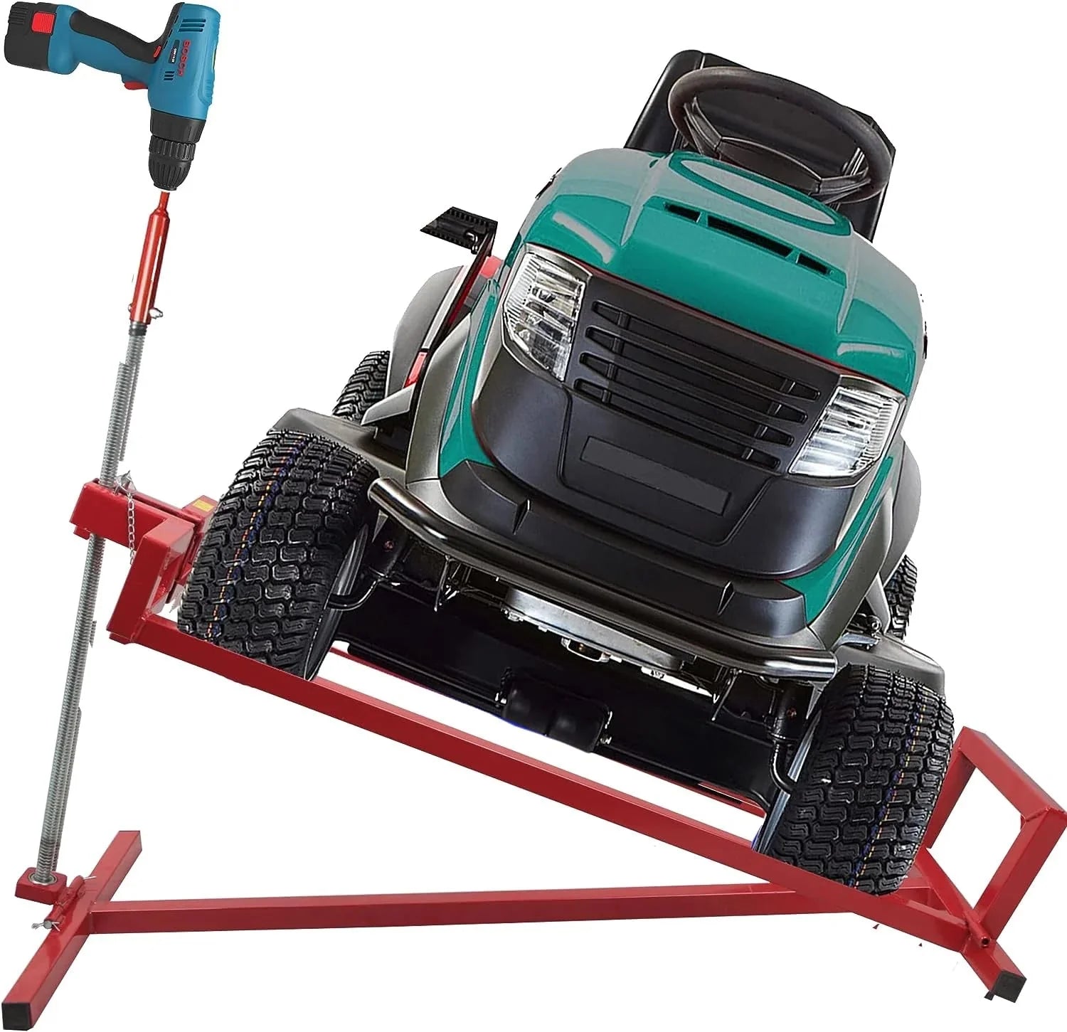 Lawn Mower Lift Jack -Lifting Platform 882 Lbs Capacity for Garden Tractors and Lawn Mowers
