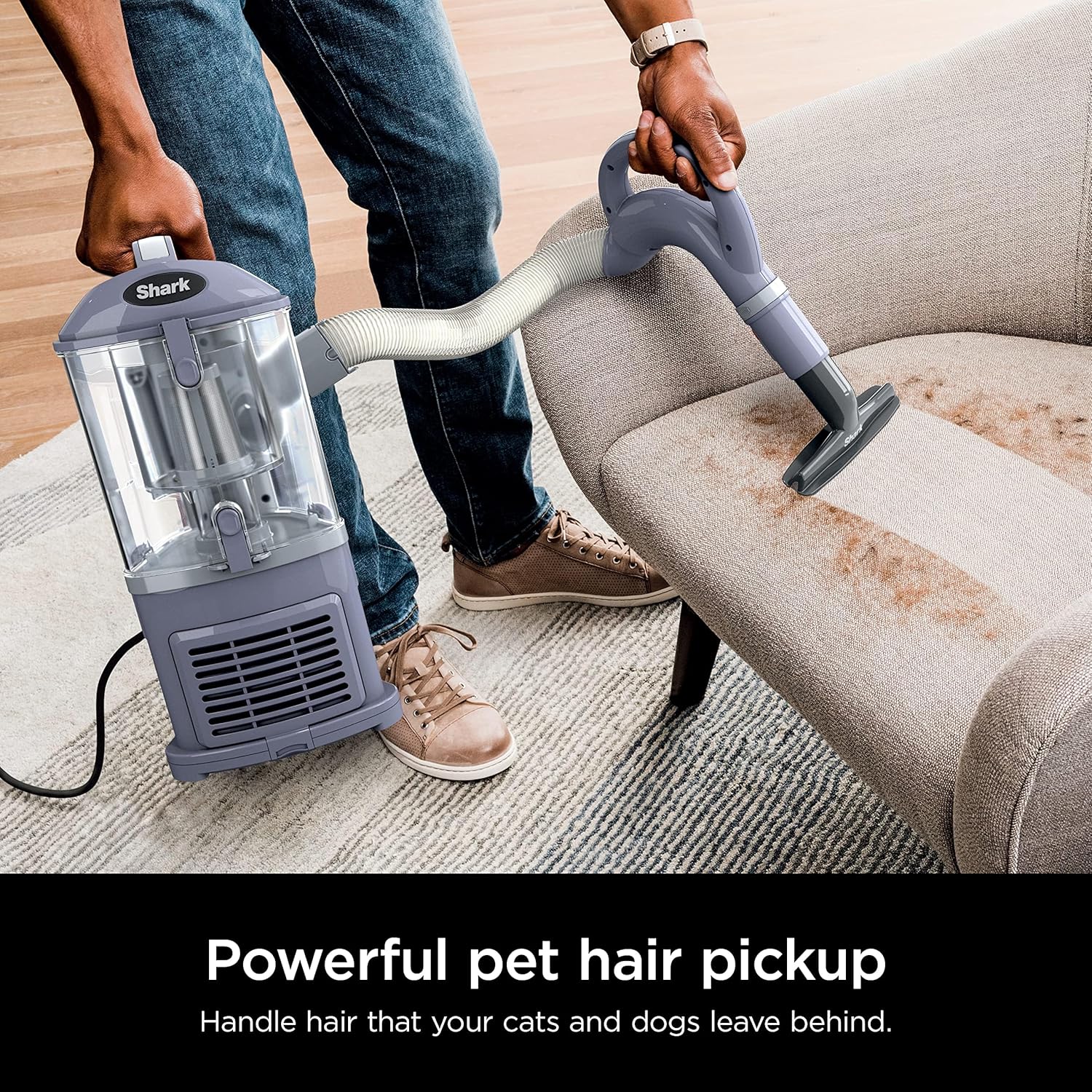 Upright Vacuum Navigator Lift-Away Deluxe with Large Dust Cup Capacity HEPA Filter Swivel Steering Upholstery Tool & Crevice Tool