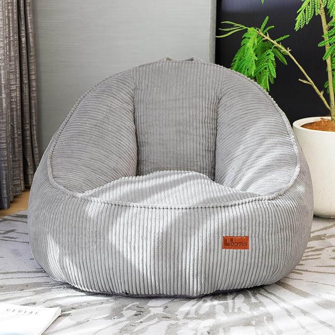 Floor Lazy Sofa for Living Room Gaming & Reading (M-Slate Grey)