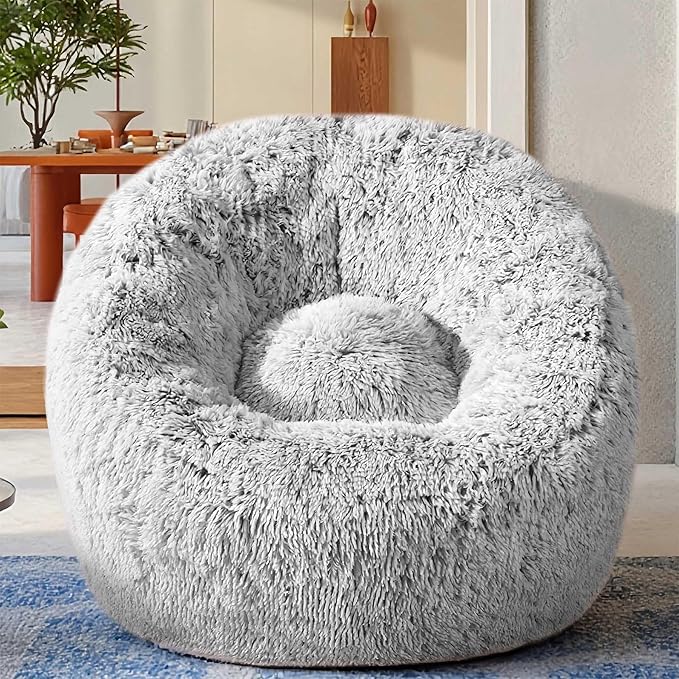 Plush Faux Fur Bean Bag Chairs