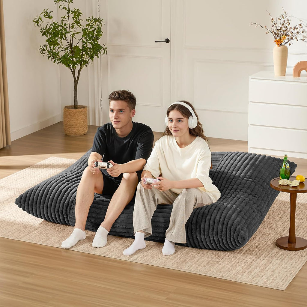 3-in-1 Giant Bean Bag Chair for Adults & Kids