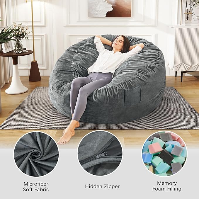 Giant Bean Bag Chair Convertible Bean Bag Bed