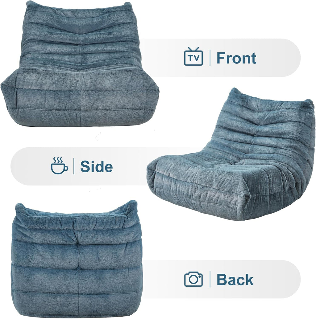 Giant Memory Foam Bean Bag Chair for Adults, Ultra-Soft Plush Lazy Sofa