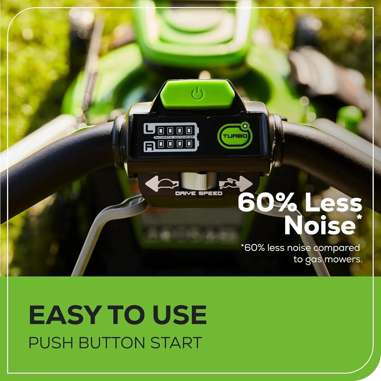 60V 21 Cordless (Self-Propelled) Lawn Mower , 2 x 4.0Ah Batteries and Dual Port Rapid Charger