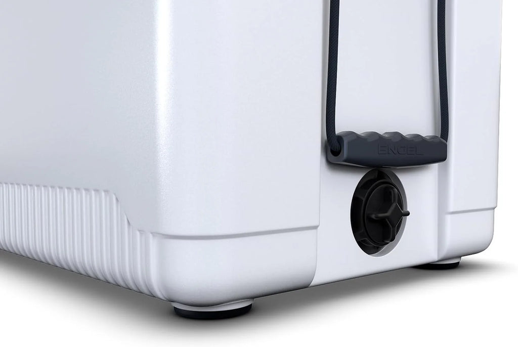 60 QT Ultra-Light Injection Molded Cooler - Ice Chest Keeps Ice up to 7 Days - Large Cooler Includes Wire Basket, Divider and Built-in Bottle Opener