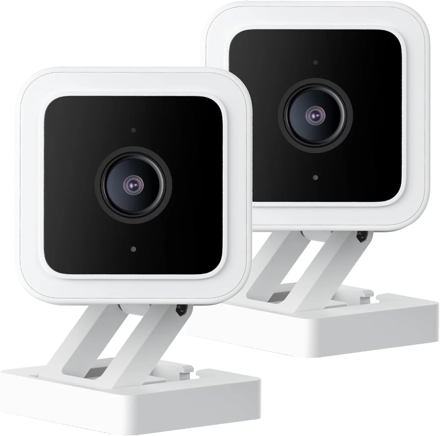 With Color Night Vision, Wired 1080p HD Indoor/Outdoor Security Camera, 2-Way Audio, Works with Alexa, Google Assistant, and IFTTT, 2-Pack