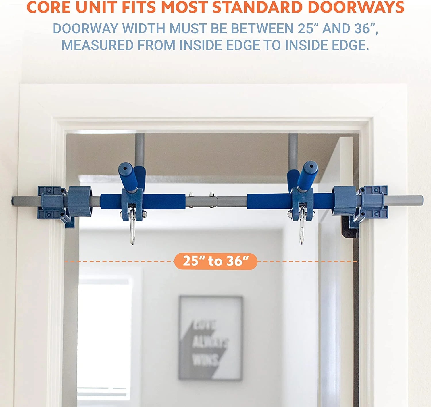 6 Piece Indoor Doorway Gym Set for Kids – Indoor Swing for Kids Includes Kids Swing Chair, Rings, Hanging Trapeze, Ladder, Swinging Rope & Pullup Bar