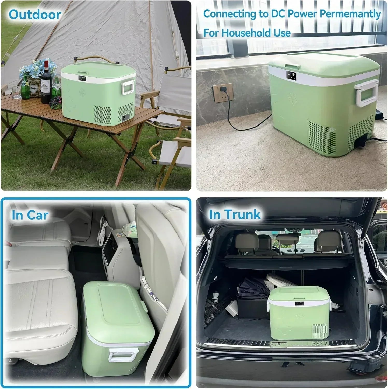 Car Fridge Portable 12 Volt Refrigerator 23 Quart (22 Liter) Freezer Compressor Cooler 12V/24V