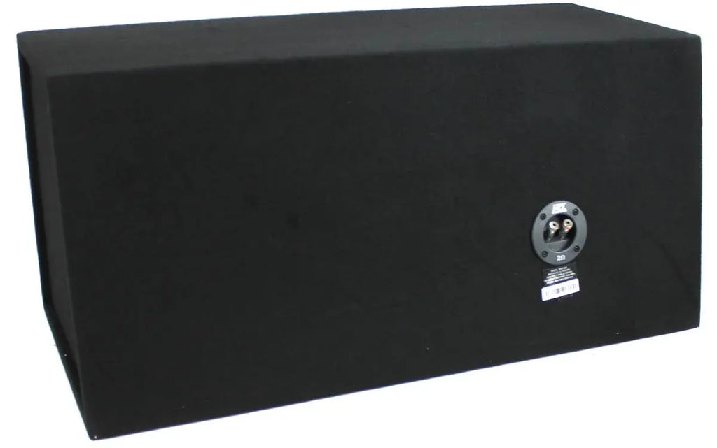 MTX 12 Dual Loaded Car Subwoofer w/Sub Box, Amplifier, & QPower Wiring Kit