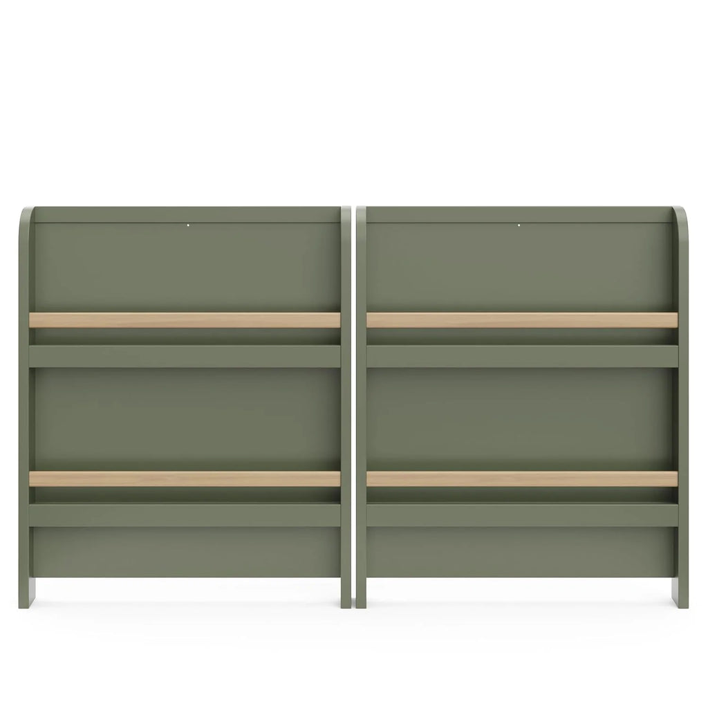 Graco Read-with-Me 4-in-1 Convertible Crib with Drawer, Olive/Driftwood