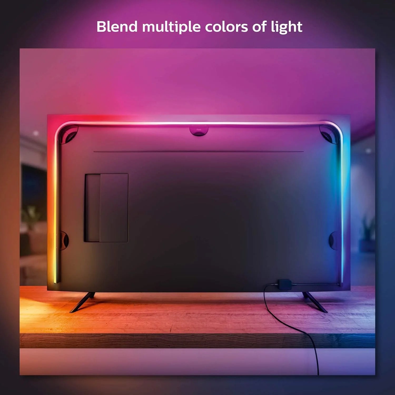 65-inch smart TV light strip, flowing color-changing LED light strip, multi-color TV backlight synced with music and games