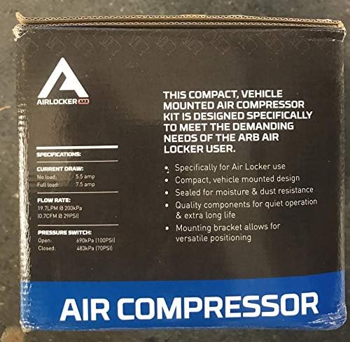 12V' On-Board Twin High Performance Air Compressor, Ideal for Air Lockers Locking Differentials, Tire Inflator, Air Horn, Air Tools and Pneumatic Tools.