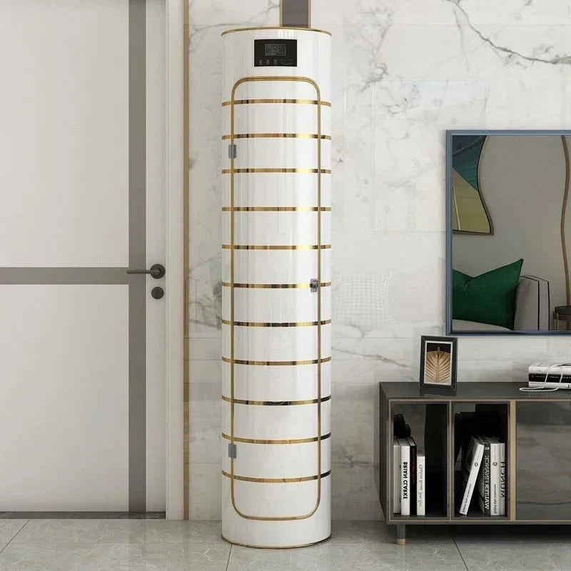 Large-capacity multi-layer rotating disinfection shoe cabinet with mirror + deodorizer