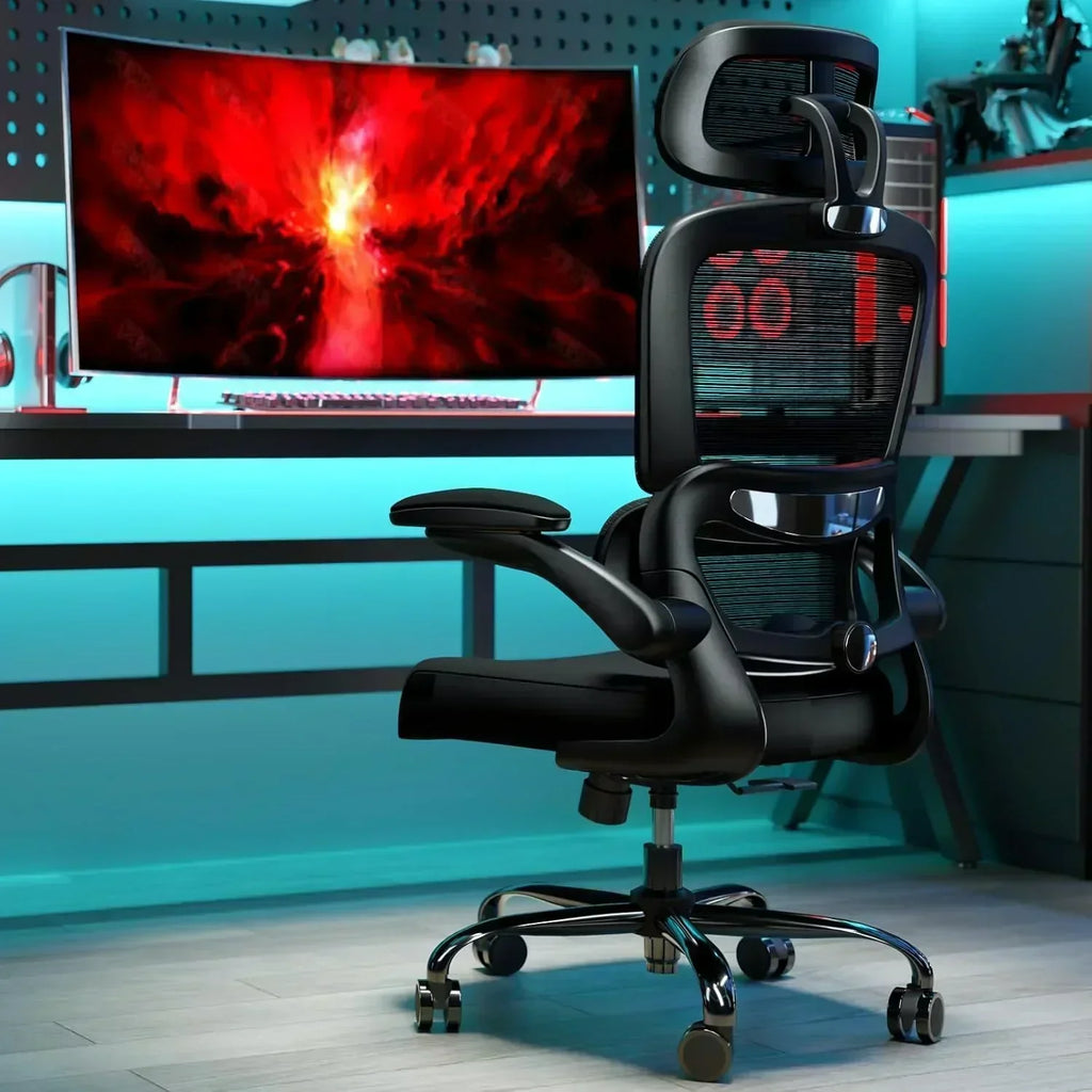 Office Chair Ergonomic Desk Chair 330 lbs Home Mesh Desk Chair Comfortable Gaming Chair