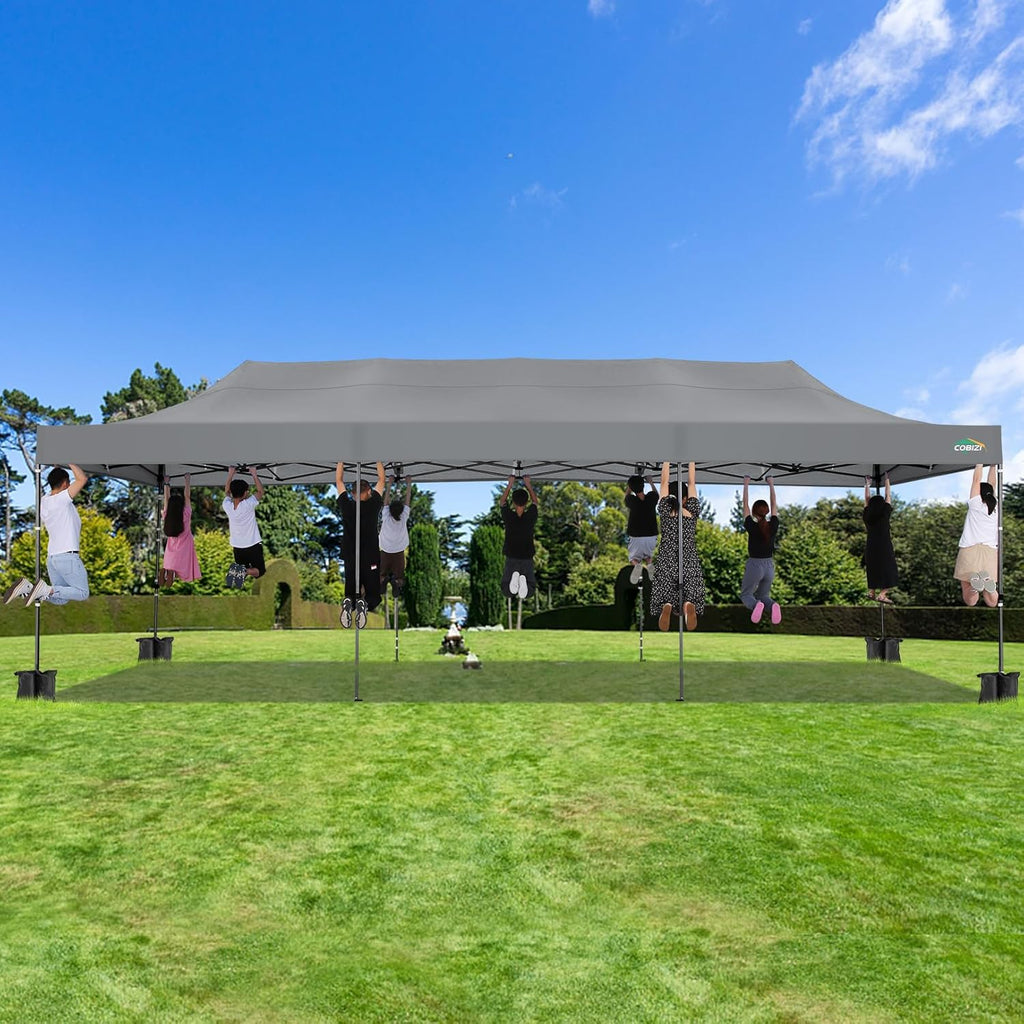 COBIZI 10x20 Heavy Duty Pop up Canopy Tent 6 sidewalls Commercial Canopy Wedding Party Tents