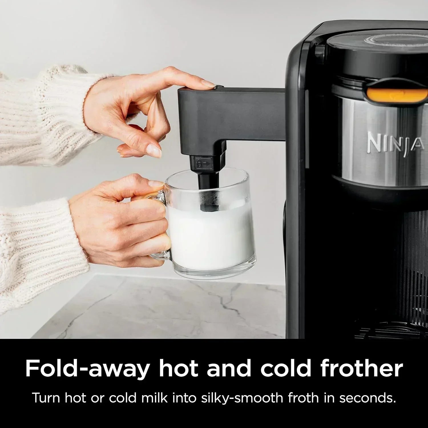 Ninja Hot and Cold Brewed System Tea and Coffee Maker with Auto-iQ 50 oz Thermos