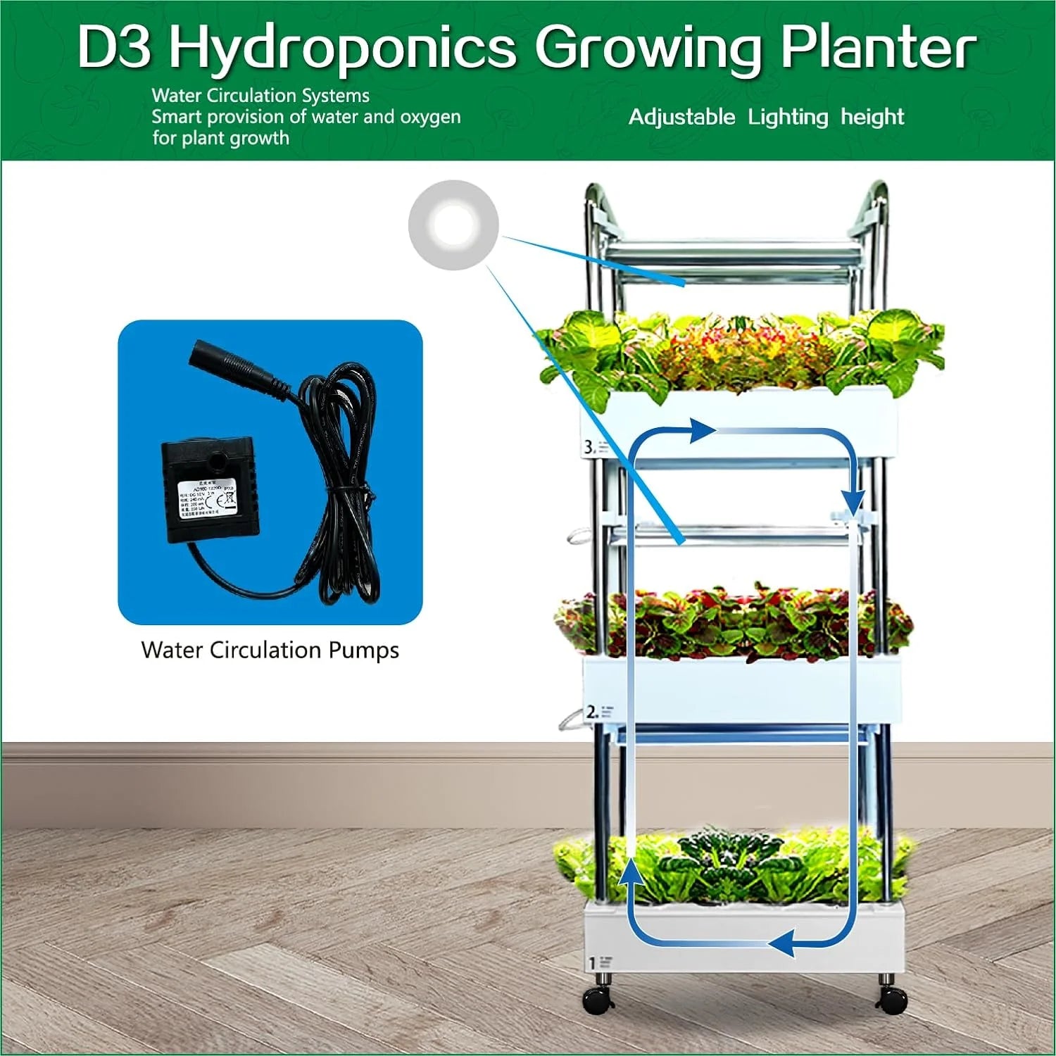 Hydroponics Growing System Plant Germination Kits Hydrophonic Planter for Indoor Garden Vegetable Herb Microgreens Growing Aerogarden Gardening Gifts 36 Large Pods(≈ 5X Small Pods)