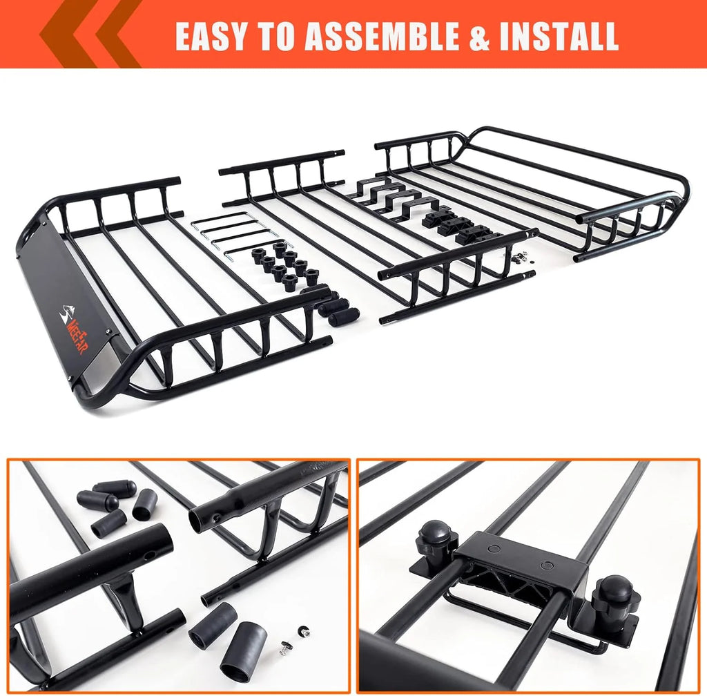 Roof Rack Universal Roof Basket 51 X 36 X 5 + Waterproof Bag