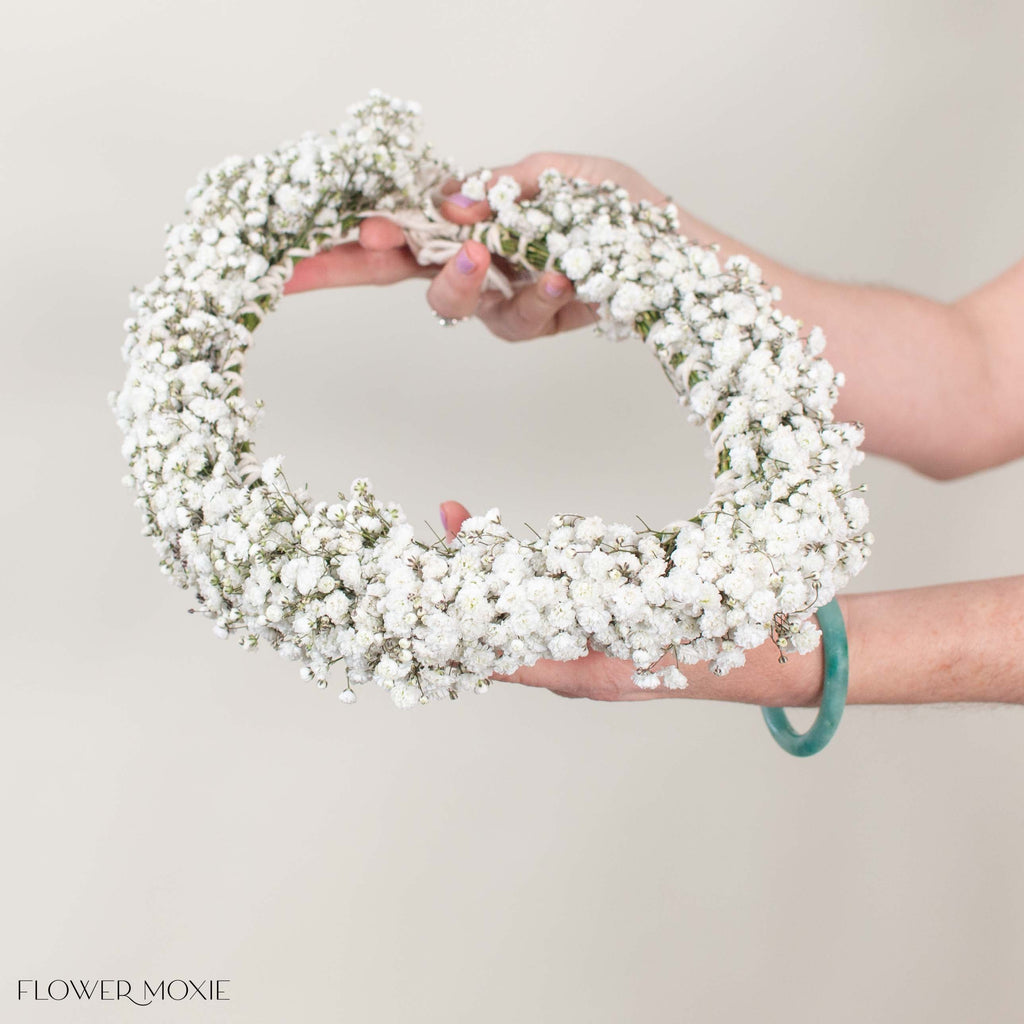 White Baby's Breath Flower Crown