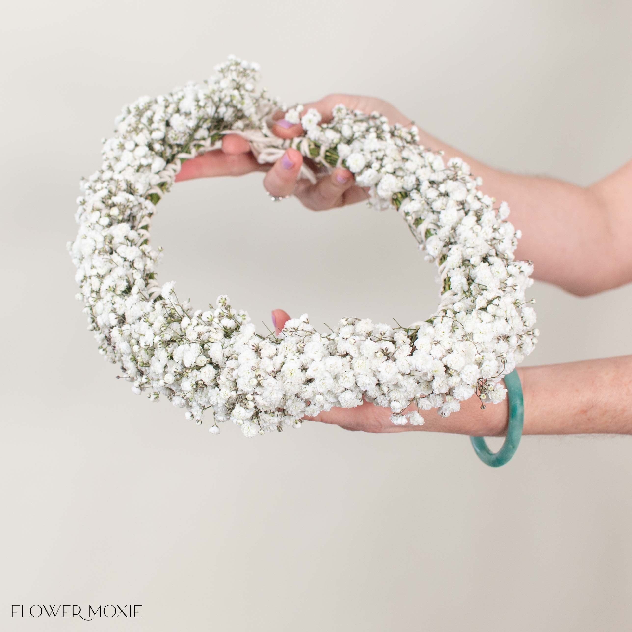 White Baby's Breath Flower Crown