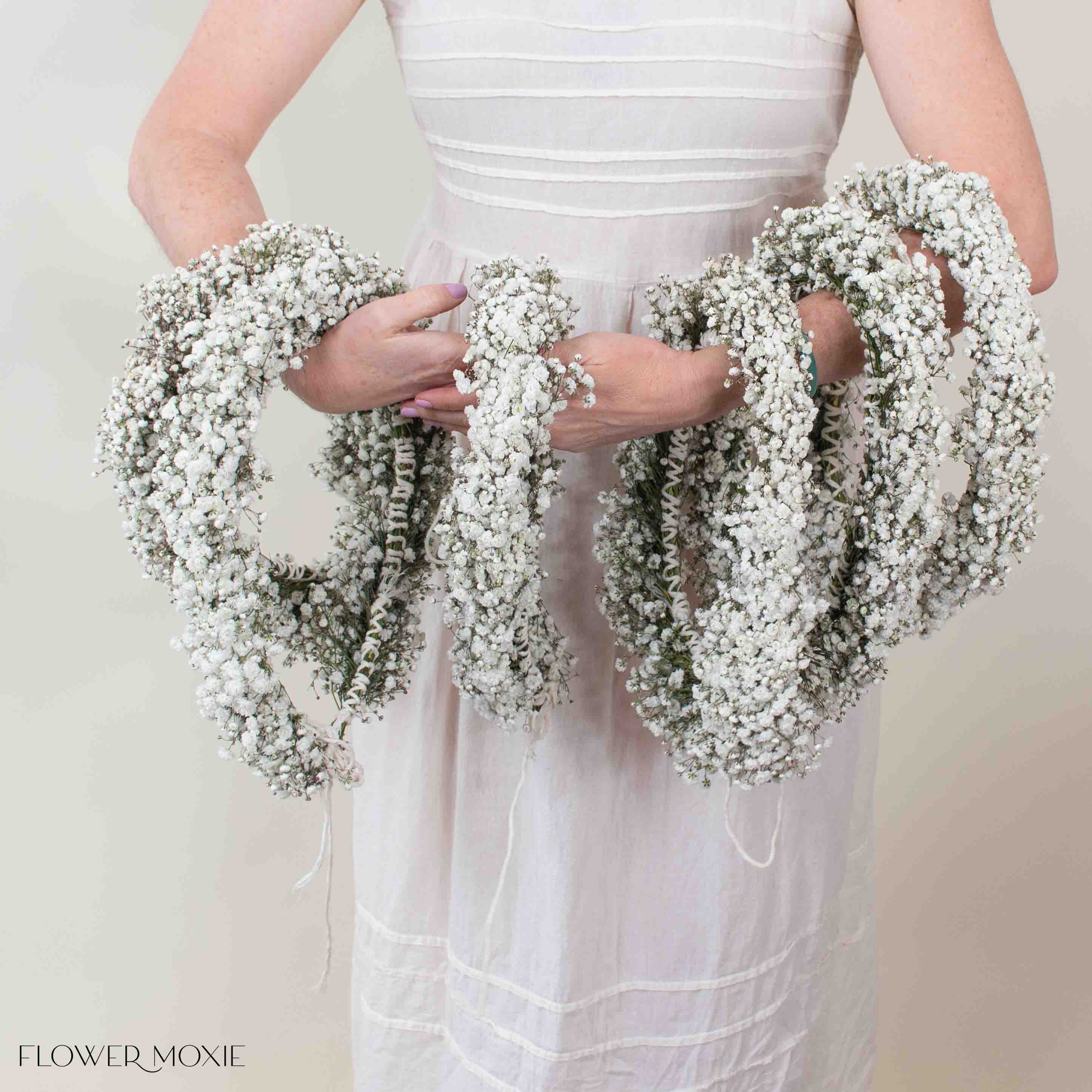 White Baby's Breath Flower Crown