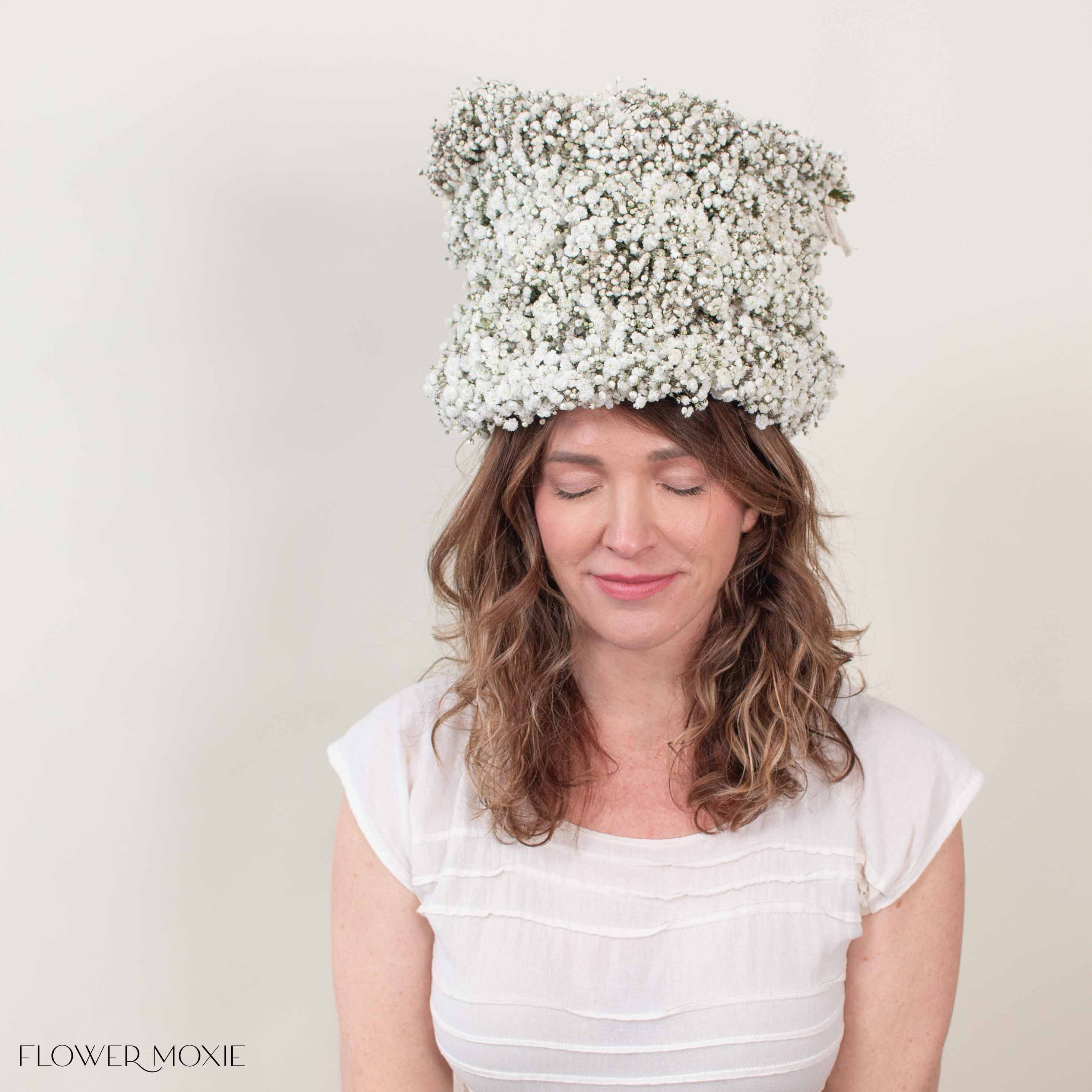 White Baby's Breath Flower Crown