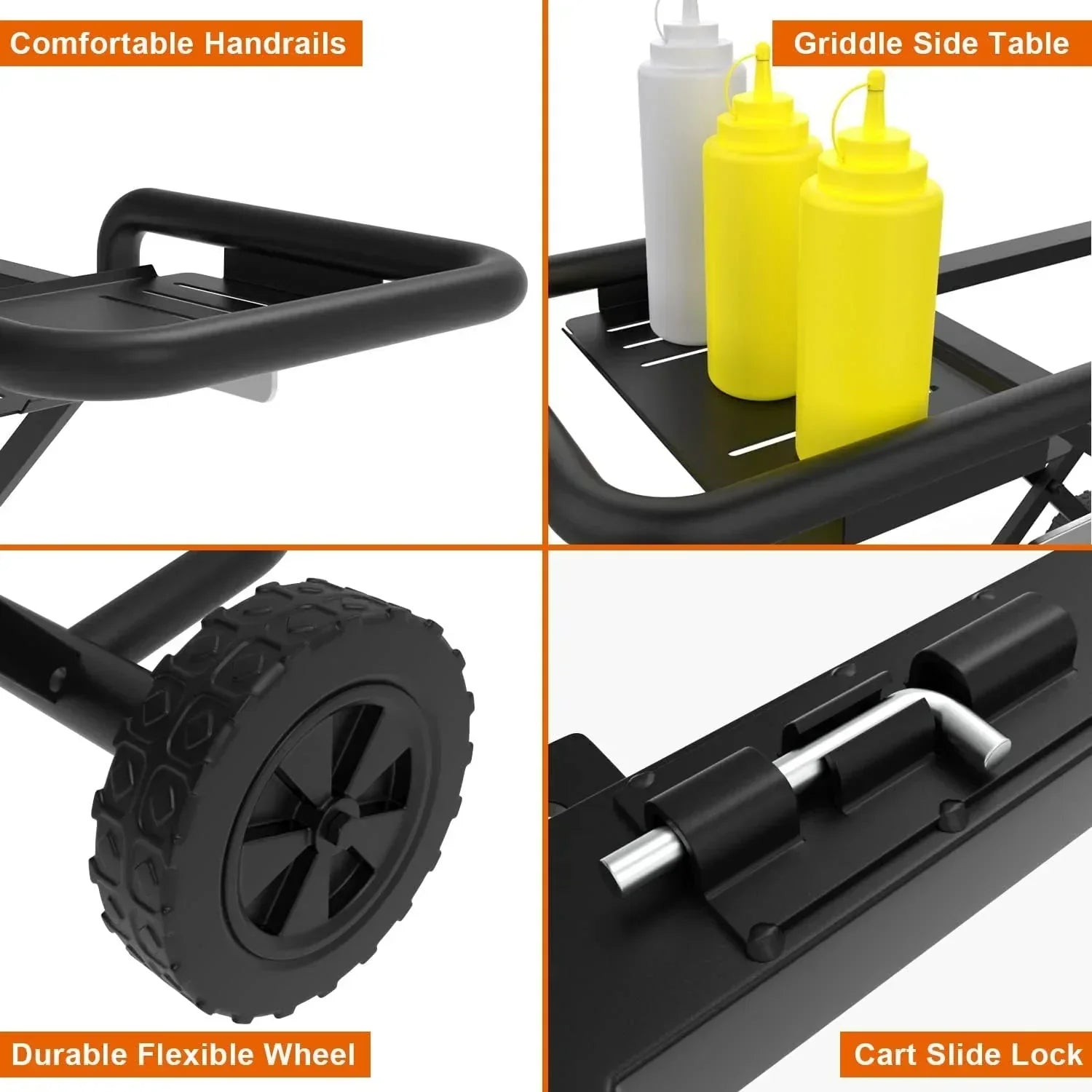 22/17 Grill - Heavy-Duty Foldable Cart