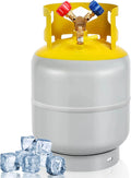 30 LB Refrigerant Recovery Tank for R12, R22, R134A, R410A Refrigerant with 1/4 SAE Y-Valve Liquid/Vapor Reclaim Tank AC Freon Recovery Tank Refrigerant Recovery Cylinder Tank Reusable-FAHKNS