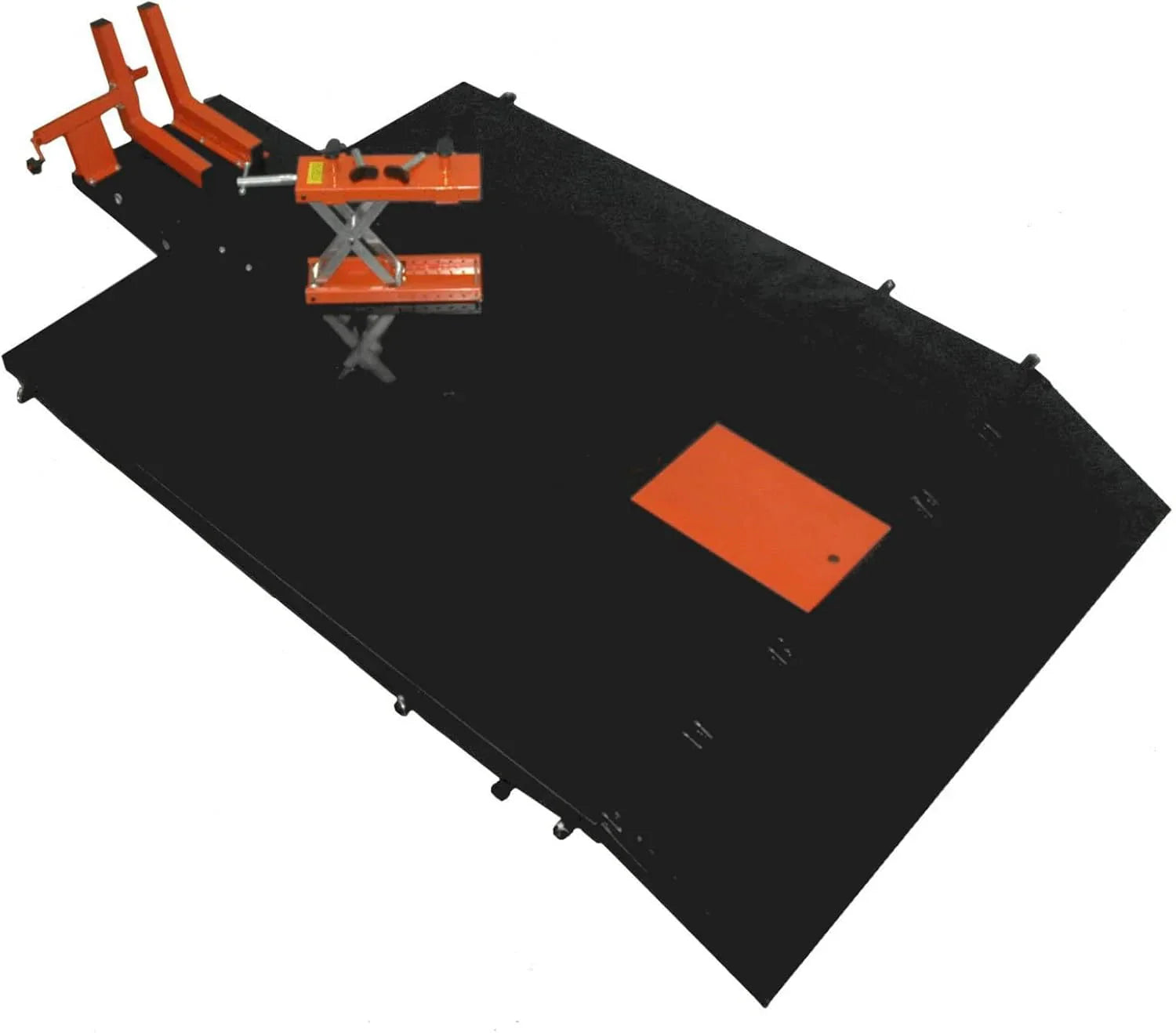 APlusLift MT1500X 1500LB Air-Operated Motorcycle & ATV Lift Table – 48 Wide with Side Extensions, 2-Year Warranty