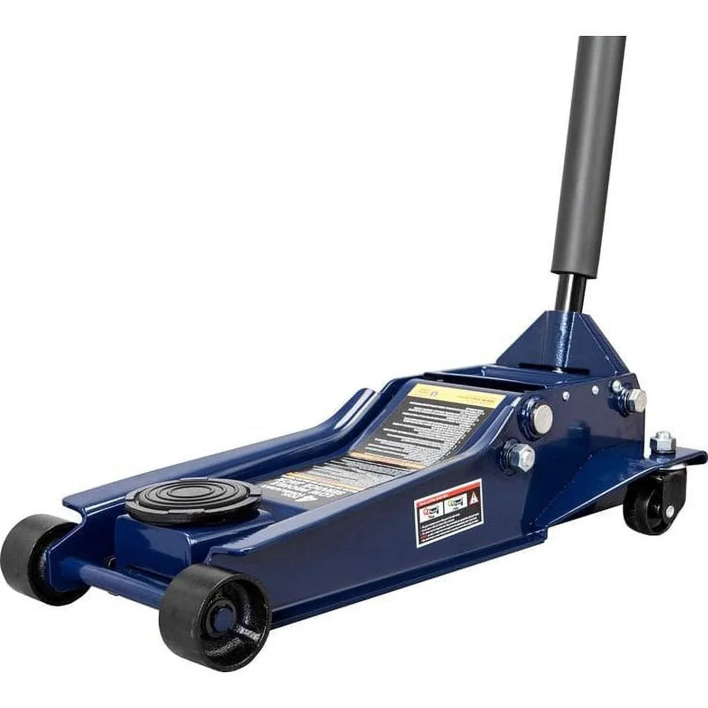 2025 4 Ton Heavy Duty Low Profile Hydraulic Floor Jack Speedy Lift Garage Car Jack, Blue, W847U