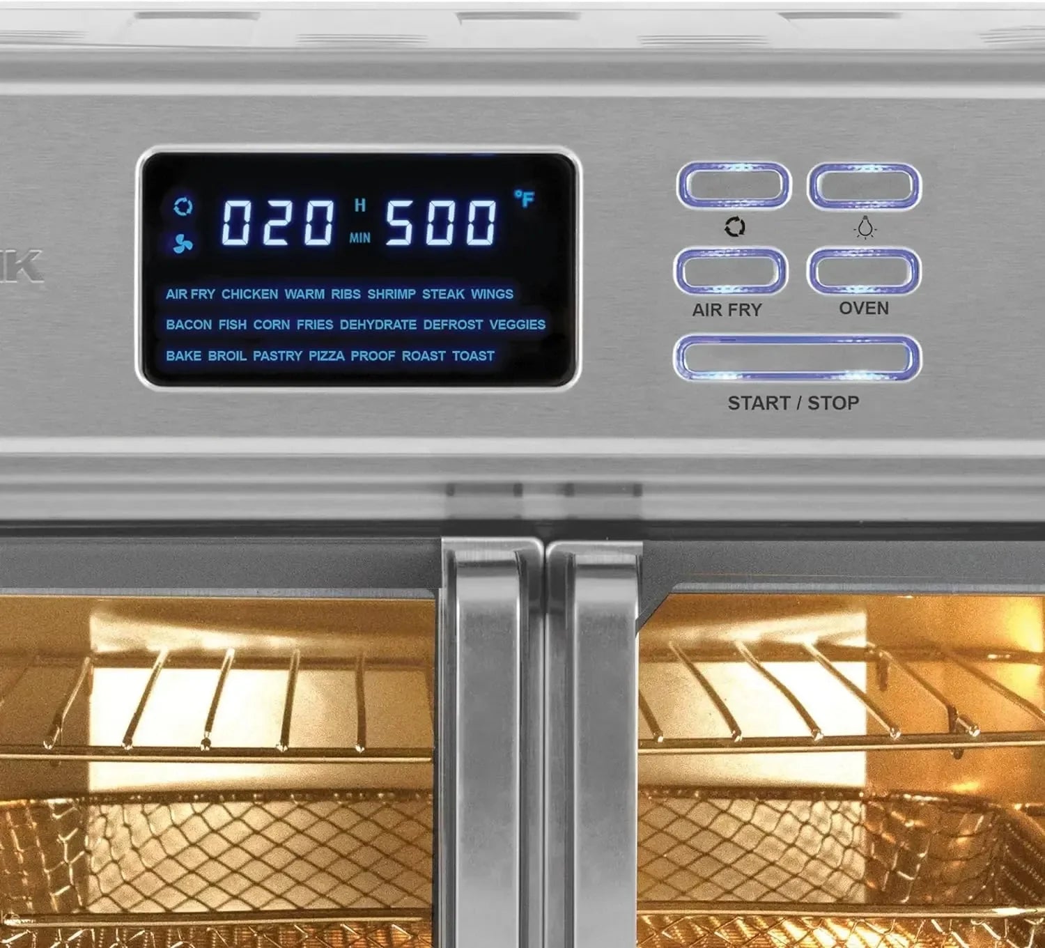 Kalorik MAXX? Digital Air Fryer Oven, 26 Quart, 10-in-1 Countertop Toaster Oven & Air Fryer Combo-21 Presets up to 500 degrees, Includes 9 Accessories & Cookbook